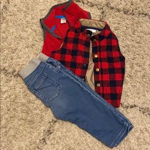 Vest Set with jeans